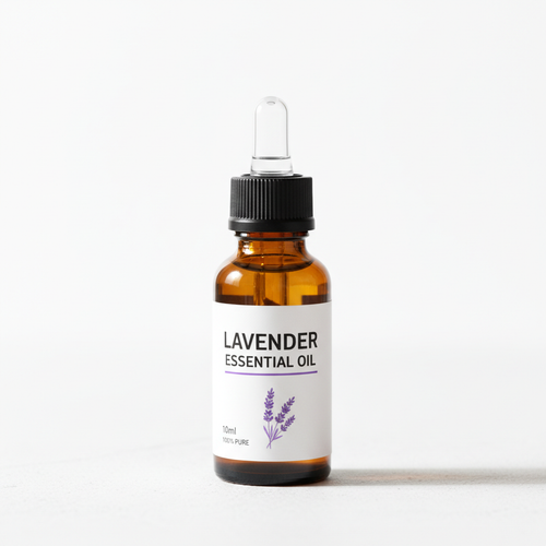 Lavender Essential Oil 10ml amber glass bottle